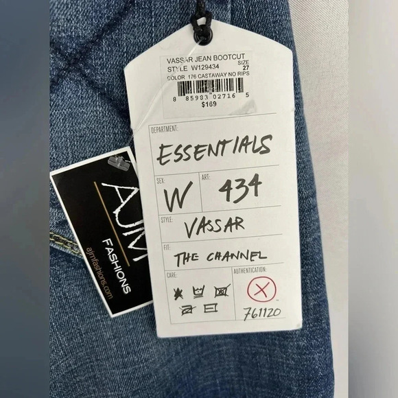 NWT Sinclair MFGRP. vassar the channel boot distressed jeans Size 27 - Picture 13 of 16